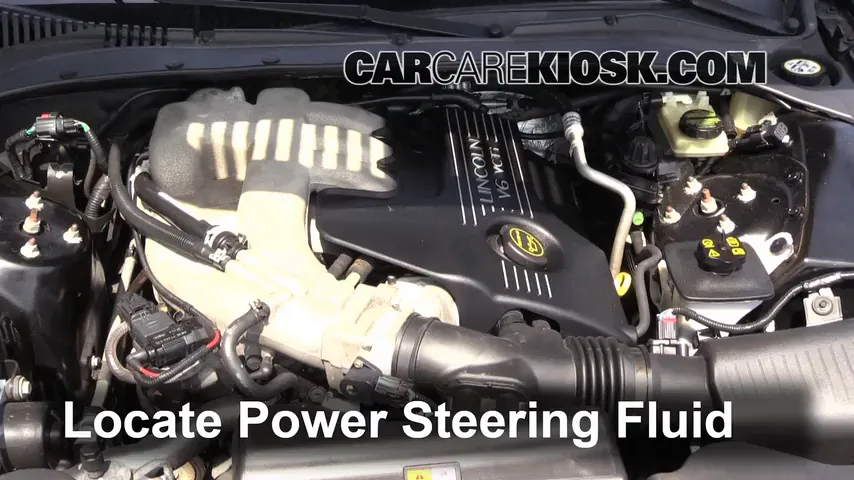 2004 Lincoln LS 3.0L V6 Power Steering Fluid Add Fluid